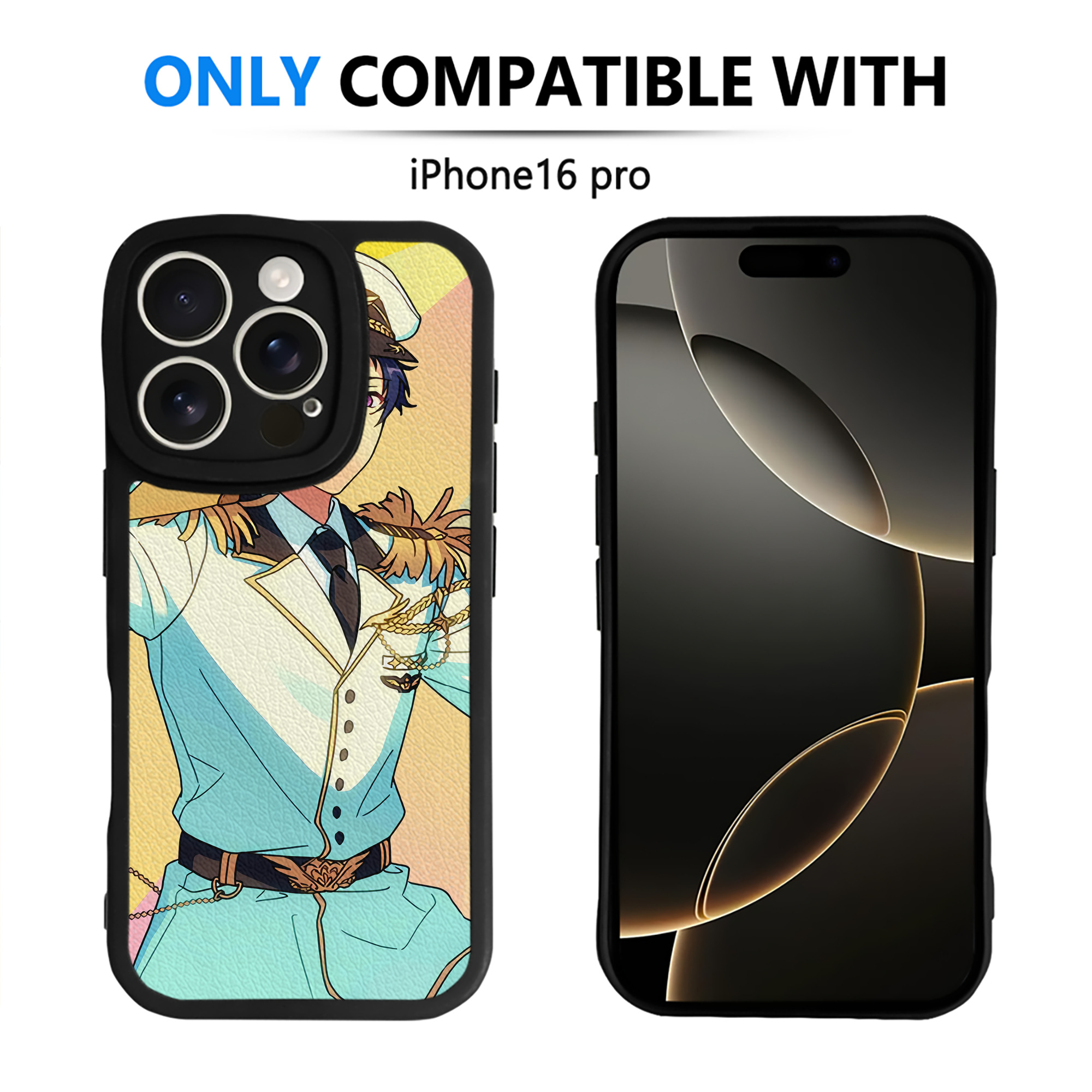 （画像用） あんさんぶるスターズ! Ensemble Stars 【iPhone 16シリーズ対応】シリコンスマホケース（レザー調） 材質：シリコン